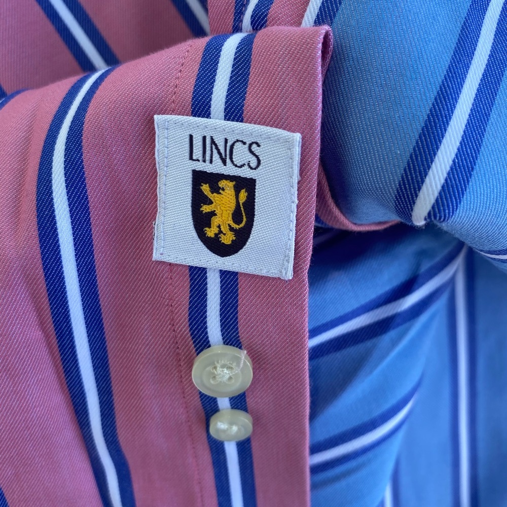 LINCS Size XL button down collared 100% cotton - Picture 3 of 10